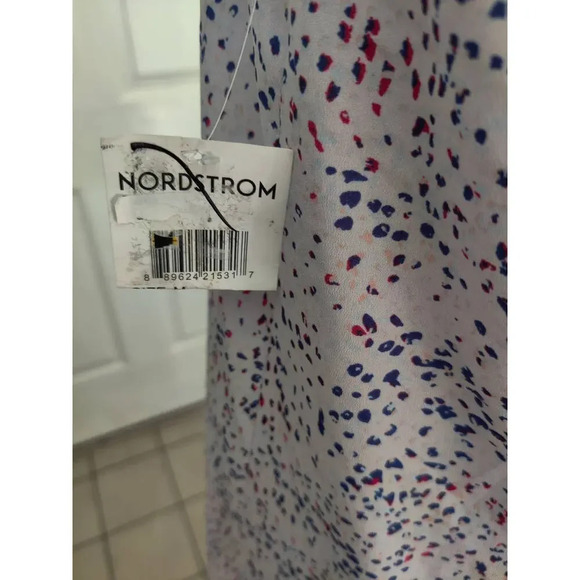 BCBGMaxazria Sleeveless V-Neck Ruffle Hi-Low Asymmetrical Purple Midi Dress XS - Picture 11 of 11